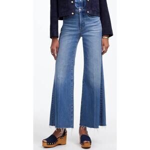 Madewell Flared Wide-Leg Crop Jeans High Rise Magic Pockets W31P